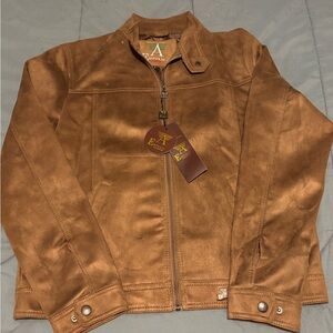 Men’s NWT Suede Bomber Jacket from A Emporium, Italy, Size L